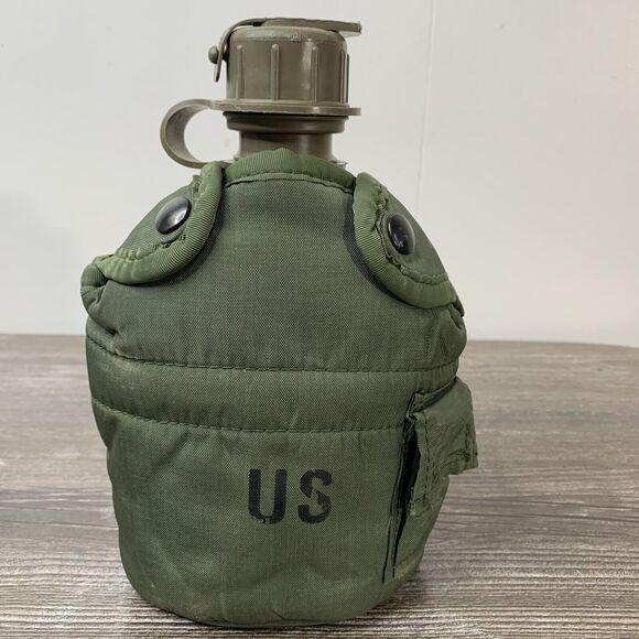 US Military Water Canteen, Lined Cover LC-2 & Metal Cup Unicor SPO100-03-F-EA78 - Picture 2 of 15